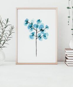Blue flower Print