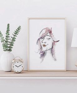 Smiling girl Print
