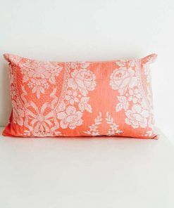 Cojín vintage siglo XIX rosa 30x50cm