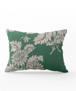Cojín vintage siglo XIX verde 30x50cm